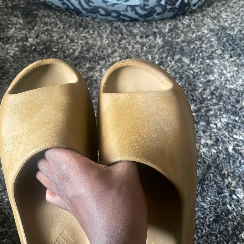 Yeezy slides ochre